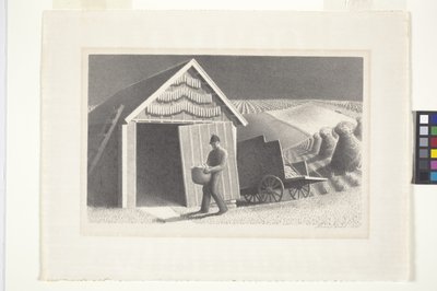 Saatzeit und Ernte von Grant Wood