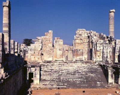 Die große Treppe des Tempels von Apollo, um 336 v. Chr. von Greek School