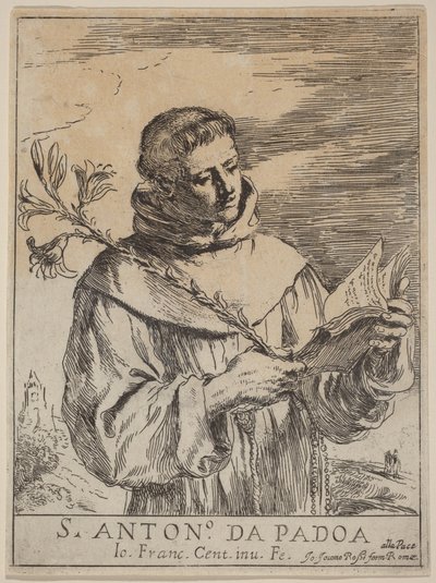 Der heilige Antonius von Padua von Guercino