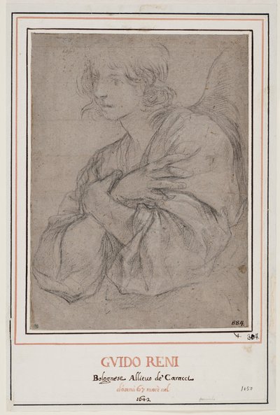 Ein Engel mit verschränkten Armen von Guido Reni