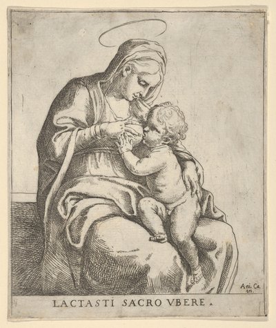 Die Jungfrau stillt das Christkind von Guido Reni