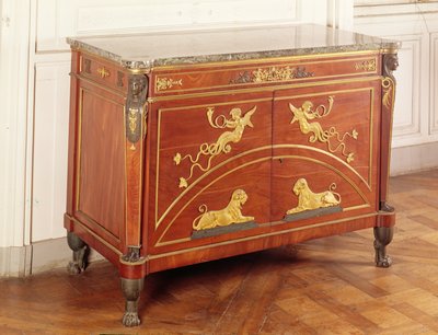 Kommode im Salon von Hortense de Beauharnais (1783-1837) von Guillaume Beneman