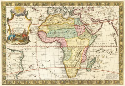 Karte von Afrika von Guillaume Danet, 1732 von Guillaume Danet
