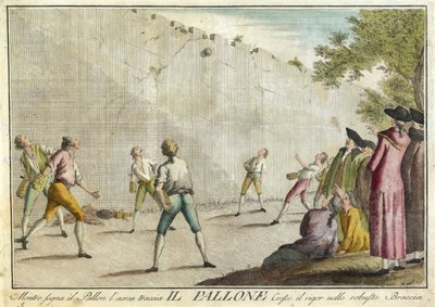 Il Pallone aus Giuochi, Trattenimenti e Feste Annue che si Costumano in Toscana e Specialmente in Firenze, veröffentlicht 1790 von Guiseppe Piattoli