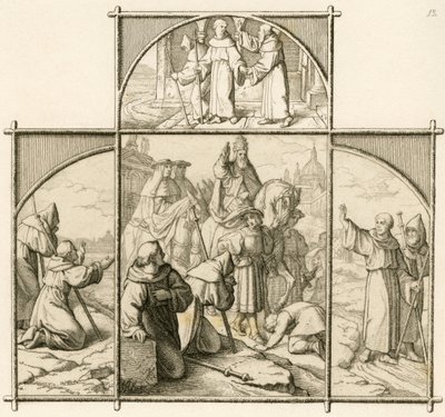 Martin Luthers Reise nach Rom 1510. Er war glücklich, Rom zu sehen, aber entsetzt über die Pracht und Verderbtheit von Gustav Ferdinand Leopold Konig