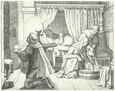 Die Geburt von Martin Luther von Gustav Ferdinand Leopold Konig