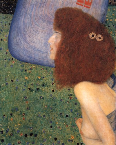Klimt - Mädchen mit blauem Schleier, ca. 1902-1903 von Gustav Klimt