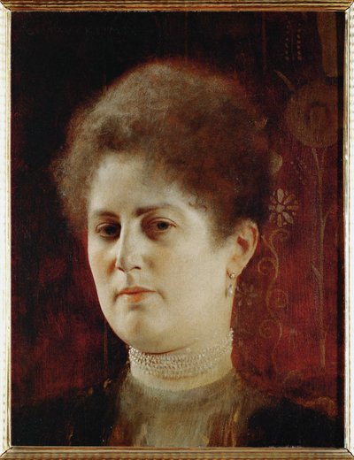 Porträt einer Dame, um 1894 von Gustav Klimt