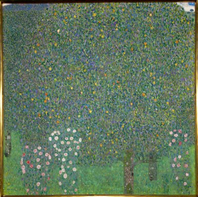 Rosen unter den Bäumen. 1918 von Gustav Klimt