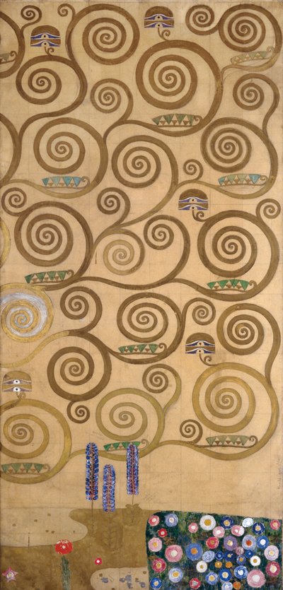 Skizzen für den Fries für das Palais Stoclet in Brüssel, Belgien von Gustav Klimt