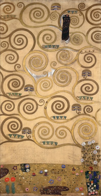 Skizzen für den Fries für das Palais Stoclet in Brüssel, Belgien von Gustav Klimt