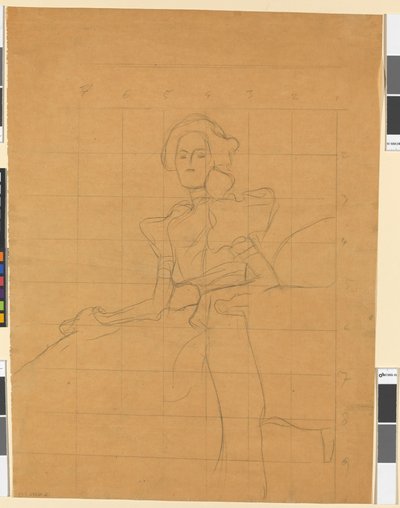 Studie zum Bildnis Sonja Knips von Gustav Klimt