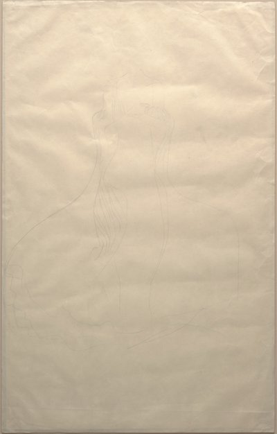 Studie für das Kleid von Adele Bloch-Bauer, ca. 1903 von Gustav Klimt