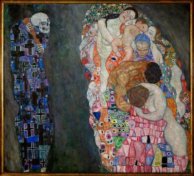 Tod und Leben, fertiggestellt 1915 von Gustav Klimt