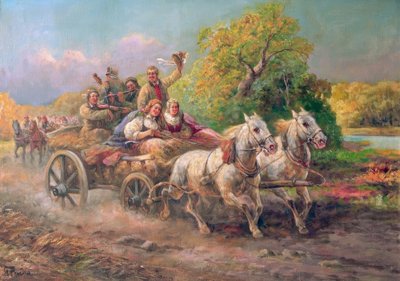 Ungarischer Hochzeitszug von Gustav Prucha