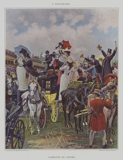 Die Ankunft des Favoriten von Gustav Wertheimer