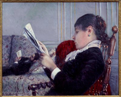 Interieur, der Leser von Gustave Caillebotte