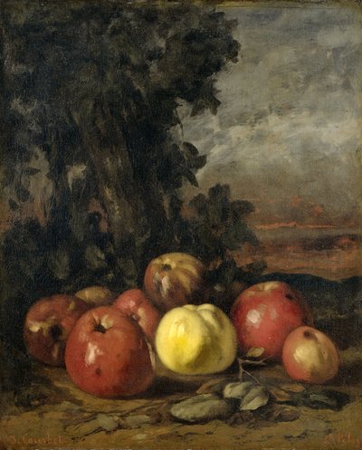 Stillleben mit Äpfeln von Gustave Courbet