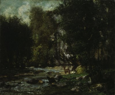Der Bach von Les Puits-Noir von Gustave Courbet