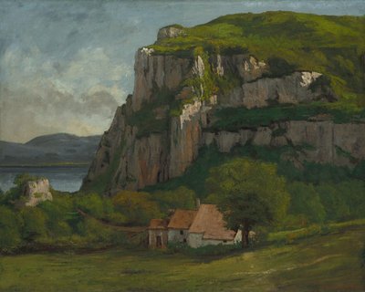 Der Felsen von Hautepierre, ca. 1869 von Gustave Courbet
