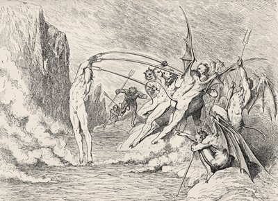 Illustration zur Göttlichen Komödie - Hölle (La Divina Commedia, L