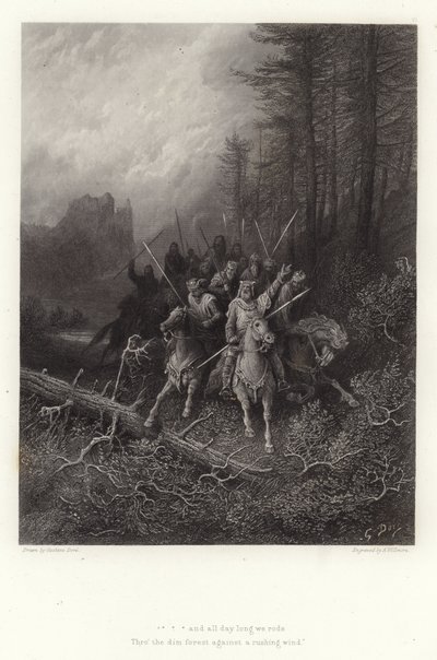 Illustration für Vivien von Alfred Tennyson von Gustave Dore