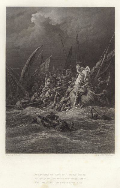 Illustration für Vivien von Alfred Tennyson von Gustave Dore