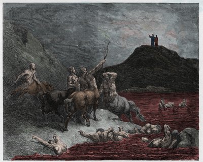 Inferno, Gesang 12: Nessus von Gustave Dore