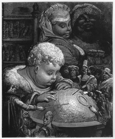 Die Erziehung von Gargantua - Illustration aus 