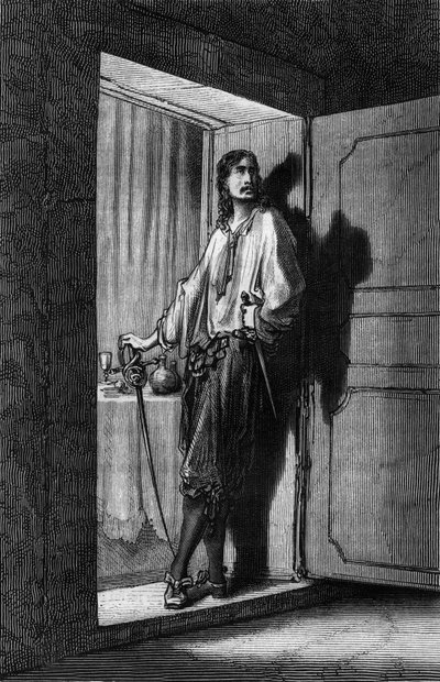 Sigognac, Illustration von Gustave Doré für das Buch 