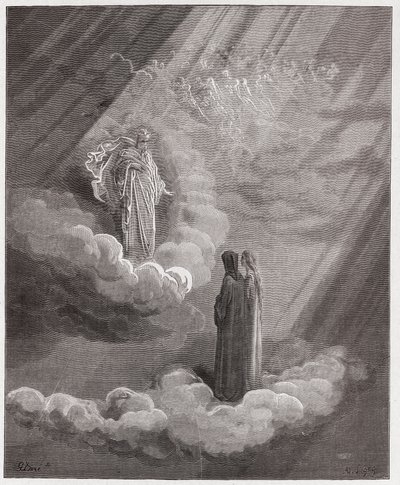Die Göttliche Komödie (La Divina Commedia), Paradiso, Gesang 16: Die Seele von Cacciaguida spricht von Florenz - von Dante Alighieri (1265-1321) - Illustration von Gustave Doré (1832-1883) von Gustave Dore