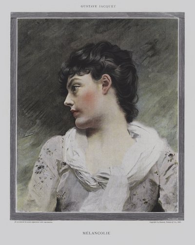 Melancholie von Gustave Jacquet