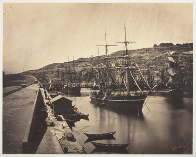 Der Hafen und die Stadt Sète-Mittelmeer (Port et Ville de Sète-Méditerranée) von Gustave Le Gray