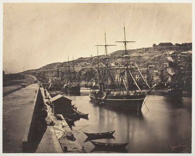 Der Hafen und die Stadt Sète-Mittelmeer von Gustave Le Gray