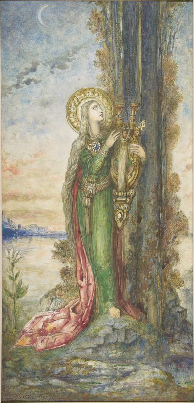 Die heilige Cäcilia von Gustave Moreau
