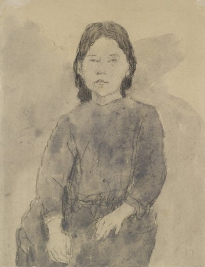 Sitzendes Mädchen (Marie Hamonet?) von Gwen John
