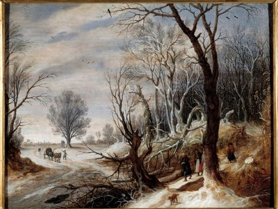 Schneelandschaft von Gysbrecht Lytens or Leytens