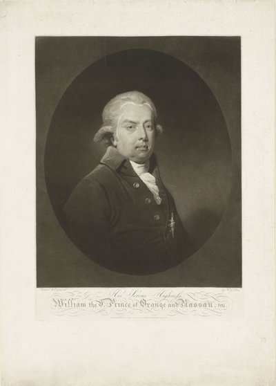 Porträt von Wilhelm V., Prinz von Oranien-Nassau von H.G. Does