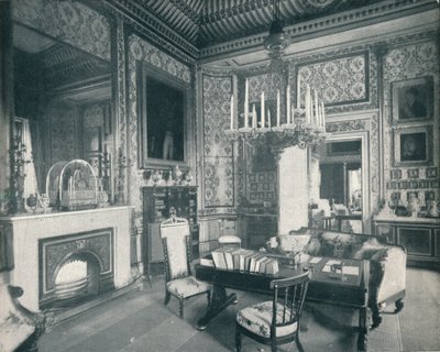 Das Schreibzimmer des Prinzgemahls im Buckingham Palace, ca. 1899, 1901 von HN King