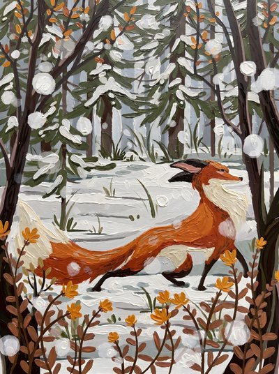 Winterwald Fuchs von HUGO