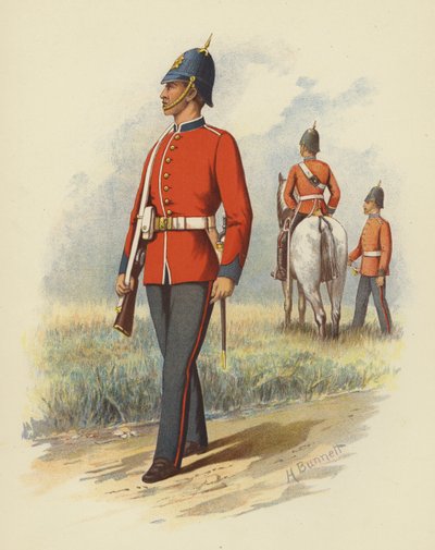 1. Bataillon (West Melbourne) Viktorianische Infanterie von H. Bunnett