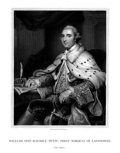 William Petty, 1. Marquess of Lansdowne, britischer Whig-Staatsmann, 1832 von H. Robinson