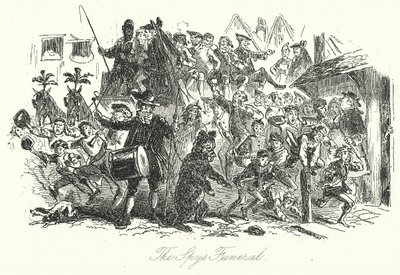 Das Begräbnis des Spions von Hablot Knight (1815-92) (after) Browne