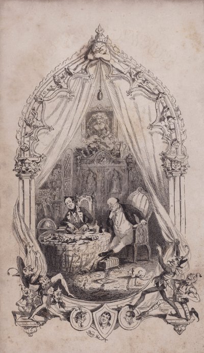 Samuel Pickwick und Alfred Jingle, Illustration aus Charles Dickens