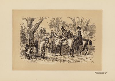 Jagdszenen, Nr. 12, Das Weihnachtsgeschenk des Gutsherrn von Hablot Knight (1815 92) Browne