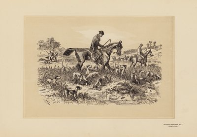 Jagdszenen, Nr. 1, Auf dem Weg zur Deckung von Hablot Knight (1815 92) Browne