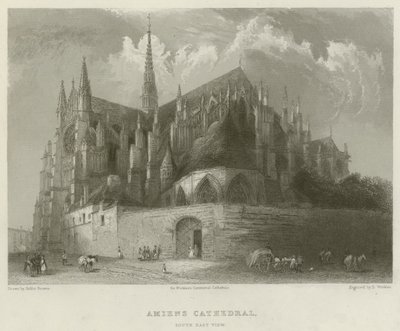 Kathedrale von Amiens, Südostansicht von Hablot Knight Browne