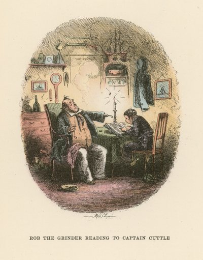 Illustration für Dombey und Sohn von Hablot Knight Browne