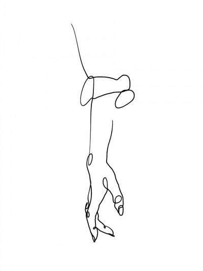 Kontinuierliche Linie Hand von Hanna Lee Tidd