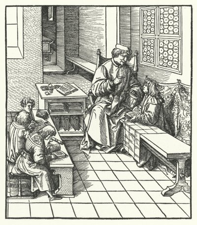 Erzherzog Maximilian von Österreich als Kind in der Schule von Hans (after) Burgkmair